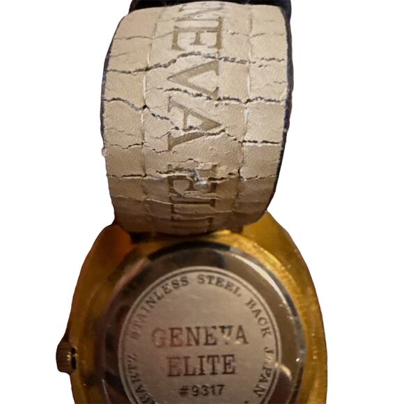 Geneva Fashion Watch Unisex Gold Tone Rhinestones Multi-Dial Quartz 45mm WORKS main image 3